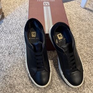 Bruno Magli Black Leather Sneakers